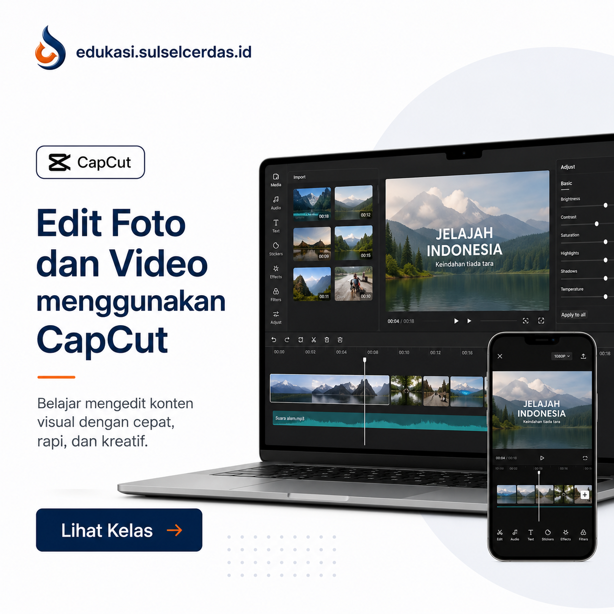 Edit Foto dan video menggunakan Capcut